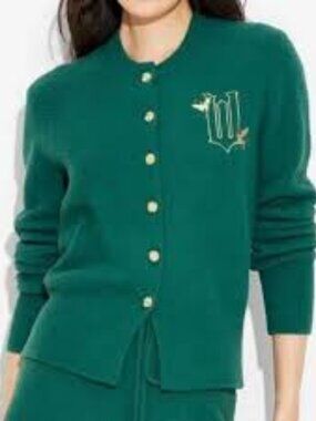 NEW Wicked Movie Ariana Grande Emerald Green Cardigan Sweater Target Exclusive